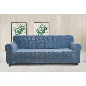 J&V TEXTILES Rich Floral Pattern Velvet Stretch Chair Cover Chair Slipcover Sofa Cover Furniture Protector Couch Soft with Elastic Bottom - 1 of 3