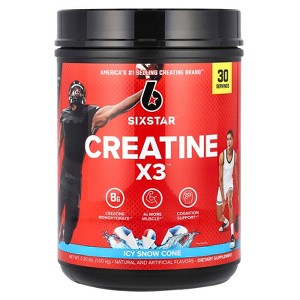 SIXSTAR Creatine X3, Icy Snow Cone, 2.2 lbs (1 kg) - 1 of 2
