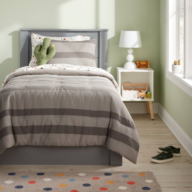 Waffle Striped Kids' Comforter Set - Pillowfort™, 2 of 5