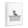 Stupell Industries Kitten In Bathroom Tub Animal, 11" x 14" - 3 of 4