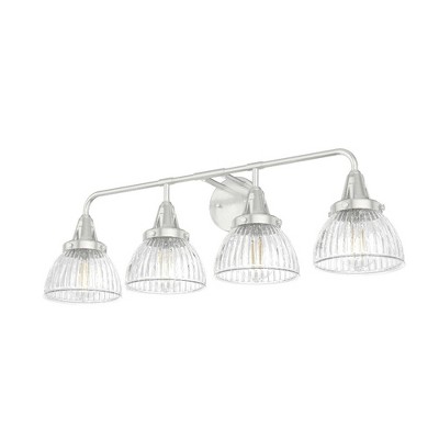 Hunter Fans Cypress Grove 4 - Light Vanity in  Brushed Nickel