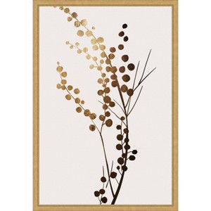 Amanti Art Beige Branch 1 by Eins Kubistika Canvas Wall Art Print Framed - 1 of 4