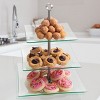 Hastings Home 3-Tier Square Glass Buffet and Dessert Display Stand - 2 of 4