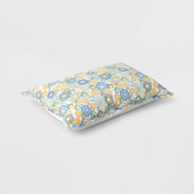 Printed Cotton with Embroidery Lumbar Throw Pillow - Room Essentials™, 5 of 7