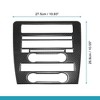 Unique Bargains Center Control CD Decoration Panel Sticker Decals for Mustang 2009-2013 Black Carbon Fiber - 2 of 4