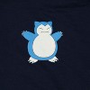 Seven Times Six Pokemon Hoodie Mens Snorlax Front And Back Print Graphic Pullover Blue - 2 of 4