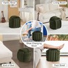CAVINAS Chenille Knot Design Ottoman Bench, Makeup Stool Footstool, Fabric Ottoman Foot Rest, Stylish Seat for Living Room, Bedroom - 2 of 4