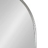 Kate & Laurel All Things Decor 24"X36" Caskill Framed Arch Wall Mirror Silver - 3 of 4