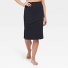 Assets By Spanx Women's Ponte Side Slit Skirt - Black M : Target