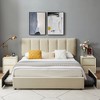 VECELO Velvet Upholstered Platform Bed Frame with Storage Drawers, Adjustable Headboard, No Box Spring Needed, Modern Storage Bed Frame for Bedroom - 4 of 4