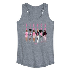 Women's - Barbie - Fierce, Strong, & Female Graphic Racerback Tank - 1 of 4