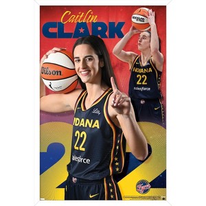 Trends International WNBA Indiana Fever - Caitlin Clark 24 Framed Wall Poster Prints - 1 of 4
