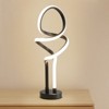 Modern Table Lamp LED Spiral Lamp Bedside Lamp with Stepless Dimming Switch Contemporary Nightstand Lamp LED Lamp for Bedroom Living Room Home Office - 4 of 4