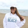 Pavilion Gift Company - The Beach - Medium White Unisex Hooded Sweatshirt - Sweatshirts - 2 of 4