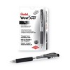 Pentel WOW! Gel Pen, Retractable, Medium 0.7 mm, Black Ink, Clear/Black Barrel, Dozen - image 3 of 4