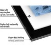 Americanflat Black Floating Picture Frame | Displays Any Size Photo up to 8.5 x 11 Inches. Lead Free Glass. Hanging Hardware Included! - 3 of 4