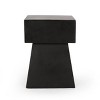 Sapphtopaz Outdoor End Table Modern Outdoor End Table Outdoor Side Table, Patio Table Small Table for Backyard, Balcony, Porch - 3 of 4