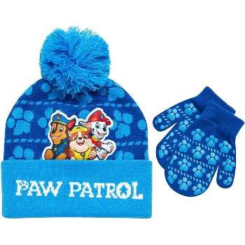 Paw Patrol Boys Winter Hat and Mitten or Glove Set, Kids Ages 2-7