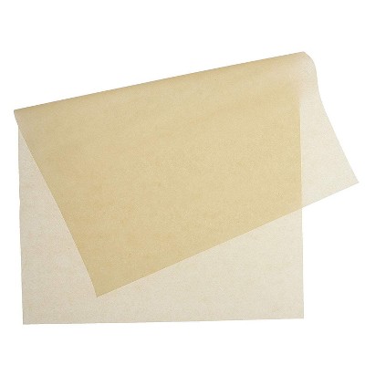 Juvale 100 Pack Unbleached Parchment Paper Sheets for Baking, Full Size Precut 16" x 24" Brown