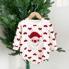 MyKids-Usa Baby Christmas Santa Claus Pattern Heart Printed Design Long Sleeved Onesies - 2 of 3
