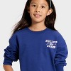 Girls' French Terry Pullover Sweatshirt - Cat & Jack™ - 2 of 4