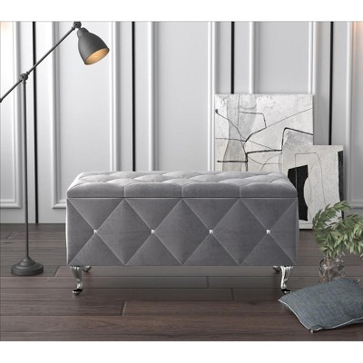 Home Design Bodhi Upholstered Flip top Storage Bench