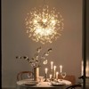 Rennnsan Finwyn 15"W 8-Light Sputnik Dandelion Crystal Modern Glam Dimmable Chandelier in Gold & Silver - 2 of 4