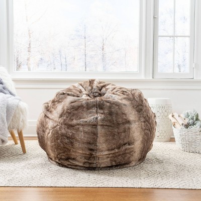 Madison Faux Suede Beanbag 5' - Christopher Knight Home : Target