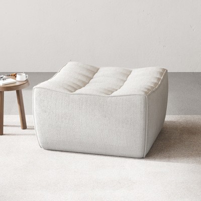 Modular Sofa,Lazy Floor Sofa, Linen Fabric Ottoman Module, Fireside Chair, Corner Relax Sofa Couch for Living Room, Apartment
