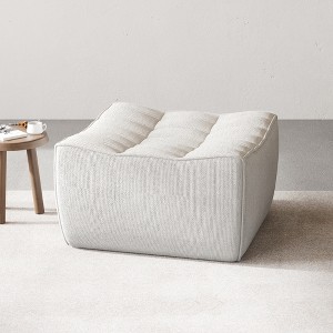 Modular Sofa,Lazy Floor Sofa, Linen Fabric Ottoman Module, Fireside Chair, Corner Relax Sofa Couch for Living Room, Apartment - 1 of 4