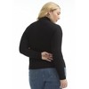 June + Vie by Roaman's Women's Plus Size Ribbed Mock Neck Top - 3 of 4