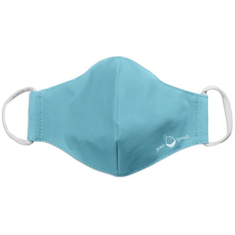 Green Sprouts Aqua Reusable Adult Face Mask Large - 1 ct, 2 of 3