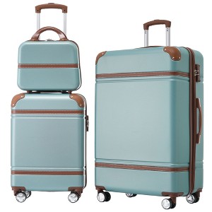 20"/24"/28" Hardshell Luggage, Lightweight Spinner Suitcase with TSA Lock, with/without Cosmetic Case 4M -ModernLuxe - 1 of 4