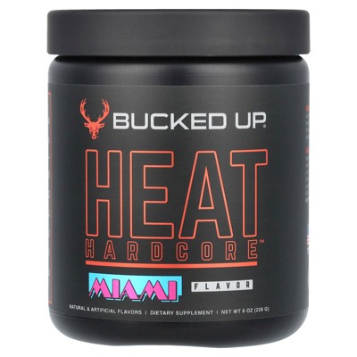 Bucked Up Heat Hardcore, Miami, Strawberry, Mango, Pineapple, 8 oz (228 g)