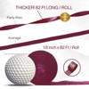 PartyWoo Crepe Paper Streamers Red Burgundy Maroon 4 Rolls 328 ft 1.8 Inch x 82 Ft Roll - 3 of 4