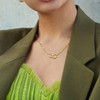 EVERLY JEWELRY | Silver Paper Clip Link Necklace - 4 of 4