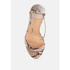 Kodor Snake Print Slim Wedge Sandals Women - 4 of 4