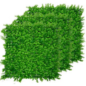 Gulches Boxwood Panels, Grass Wall 20"*20"(20pcs), Plant Wall, Grass Backdrop Wall, Privacy Screen, Sun Protected Green Wall Decor for Outdoor - 1 of 4
