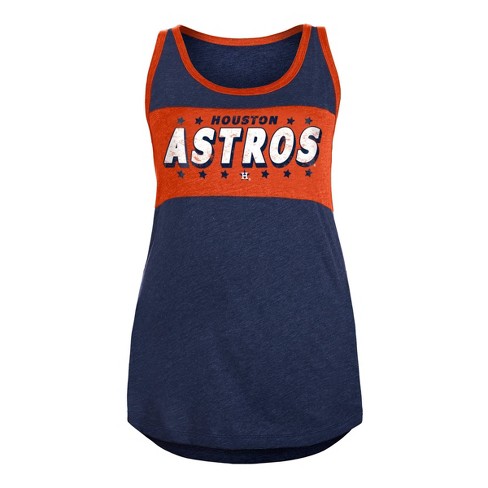 MLB Houston Astros Women's Bi-Blend Heather T-Shirt - XS