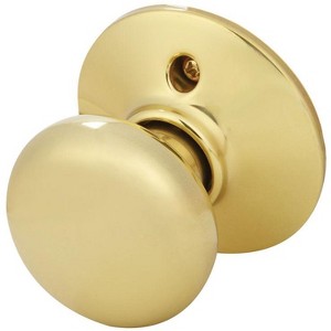 Schlage Plymouth Bright Brass Dummy Knob Right or Left Handed - 1 of 1