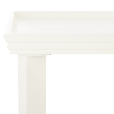 Naios Ivory Rectangular Wood Console Table