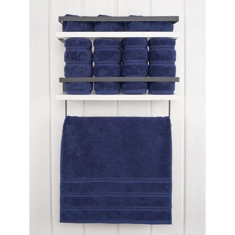American Soft Linen 4 Pack Hand Towel Set, 100% Cotton, 16 inch by 28 inch, Hand Face Towels for Bathroom, 2 of 10