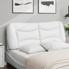 vidaXL Headboard Cushion White 53.9" Faux Leather - 4 of 4