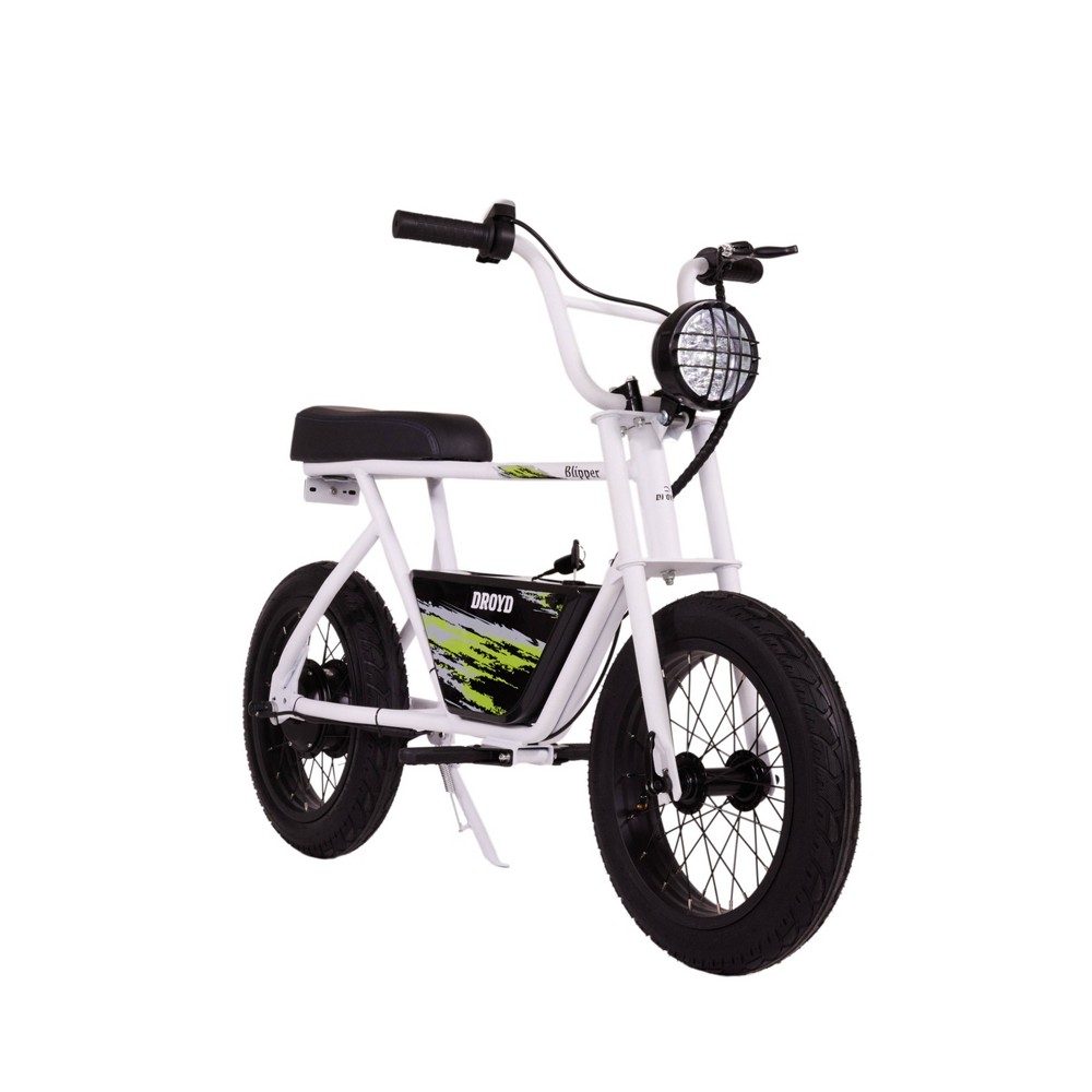 Photos - Bike Droyd Kids' Blipper 16" Step Over Mini Electric  - White