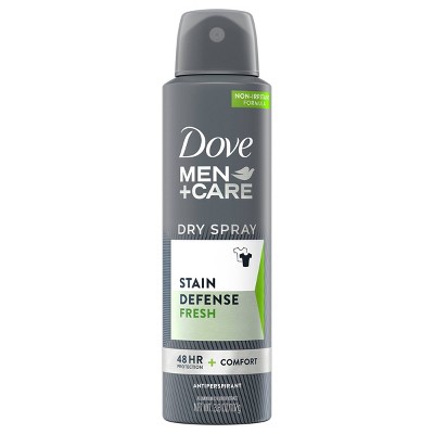 Dove Men + Care Stain Defense Dry Spray Antiperspirant & Deodorant Fresh - 3.8oz