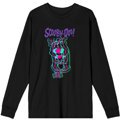 Scooby doo 3d Line Art Adult Long Sleeve Tee Target