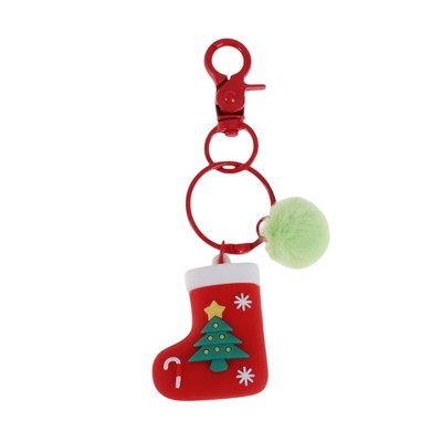 Unique Bargains Christmas Keychain with Lobster Clasp PVC 1 Pc