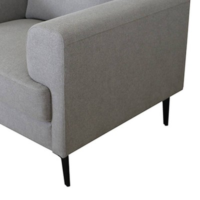 Kyrene 41" Light Gray Linen Wood Accent Chair