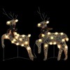 Christmas Reindeer Set of 2 Gold Mesh Medium Christmas Reindeer - 3 of 4