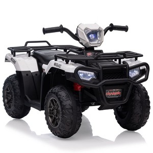 Acekool 12V Kids Ride-On ATV with Remote, LED Lights, Music & USB, High/Low Speeds - 1 of 4